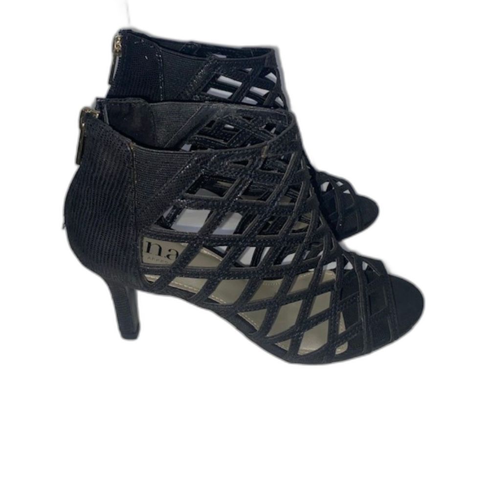 A.N.A Caroline Black High Heel Sandal  Size 8 M NEW